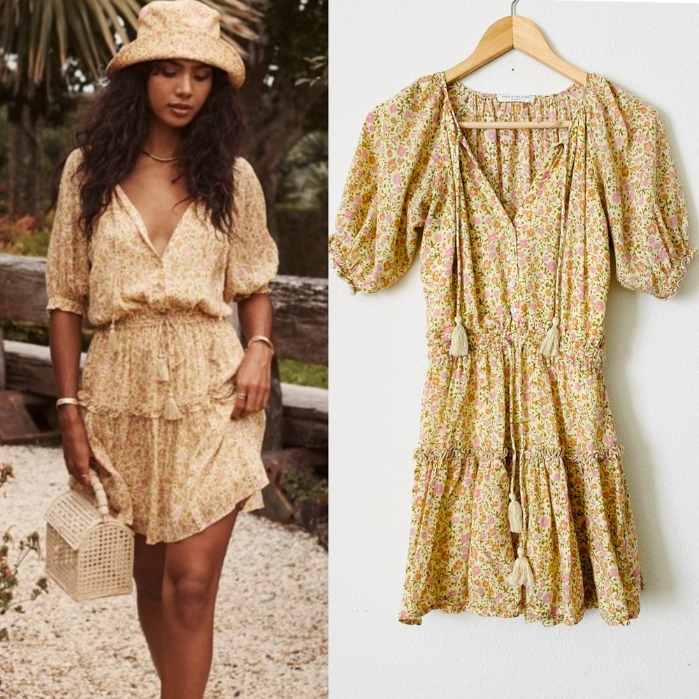 SPELL & THE GYPSY Collective XS Rae playdress in daisy yellow print